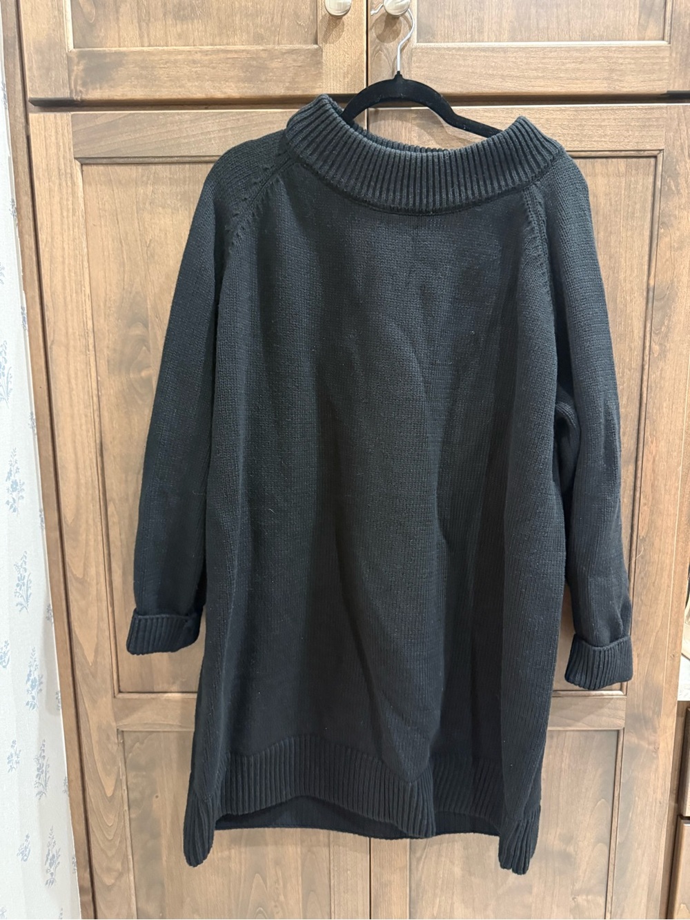 Tuckernuck Black Women's Ribbed Funnel Neck Sweater dress